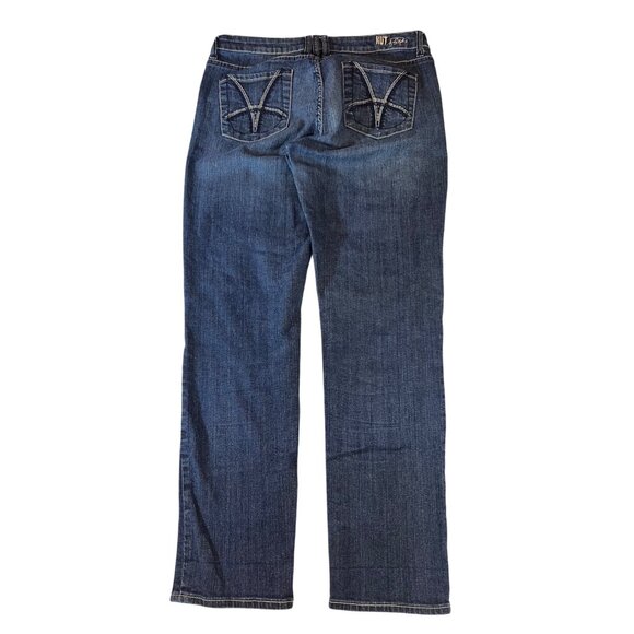 Kut From The Kloth Katy Boyfriend Bootcut Denim Jeans Size 10 Blue Medium Wash - Picture 1 of 8
